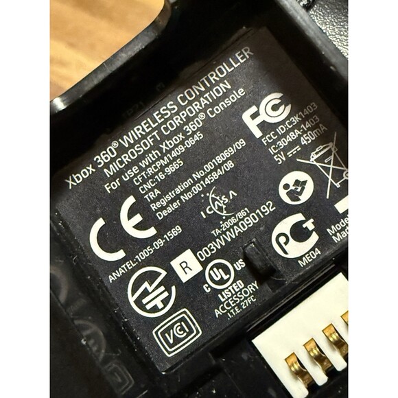 Microsoft Wireless Controller -  Black Video Games Controller *No Battery Cover - Picture 4 of 5